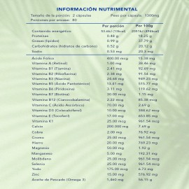 Complemix Fem Multivitaminico | 160 Cápsulas | Naturagel Sabor Sin sabor