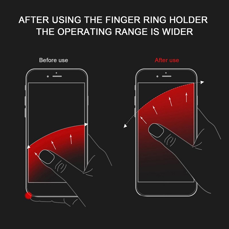 Phone Ring Holder, Mobile Phone Finger Ring Grip 360 Adjustable