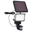 CHARMMA Garden Solar Powered LED Spotlight with Sensor Black