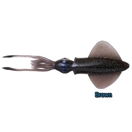 Savage Gear 3D Swim Squid Rubber Bait, Colour: Brown, Length / Weight / Package Contents 12.5 cm / 11 g / Pack of 3