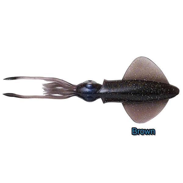 Savage Gear 3D Swim Squid Rubber Bait, Colour: Brown, Length