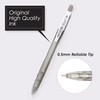 FLEXOFFICE Ballpoint Pens, Black Ink, 0.5mm Fine Point, 40 Count