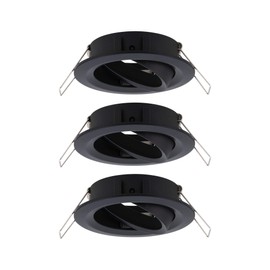 Paulmann Choose Spot 92487 Recessed Ceiling Spotlight 3 x 10 W Swivelling Ceiling Spotlight Matt Black Aluminium
