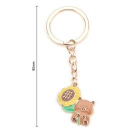 FRULX Adorable Cartoon Capybara Keychain, Cute Animal Bag Charm for Gifts, Ideal for Birthday Gifts, Keyrings for Women, Friends, And Unique Gifts for Mum, Sister, Or Boyfriend