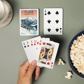 Plain, Washington, Winter Skiers (52 Playing Cards, Poker Size Card Deck with Jokers)