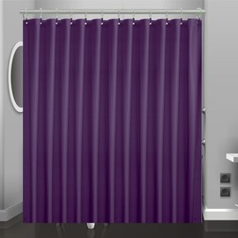 Eazzier Bath Purple Plastic Shower Curtain Or Liner, 72x72 Inch Lightweight Purple Cuctus Plastic Bathroom Shower Showroom Inner Curtain with Rustproof Metal Grommet Holes and Weighted Magnets