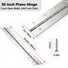 2 Pack Heavy Duty Piano Hinge 36 Inch x 2