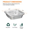 sourcing map 20pcs Aluminum Foil Pie Pans 6.3" Square Disposable