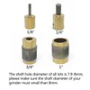Jarshtime Glass Grinder Bits 4 PCS Diamond Stained Glass Grinding