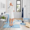 Erwin Müller Lefkada Maritime Bath Mat, Light Blue, Round 80