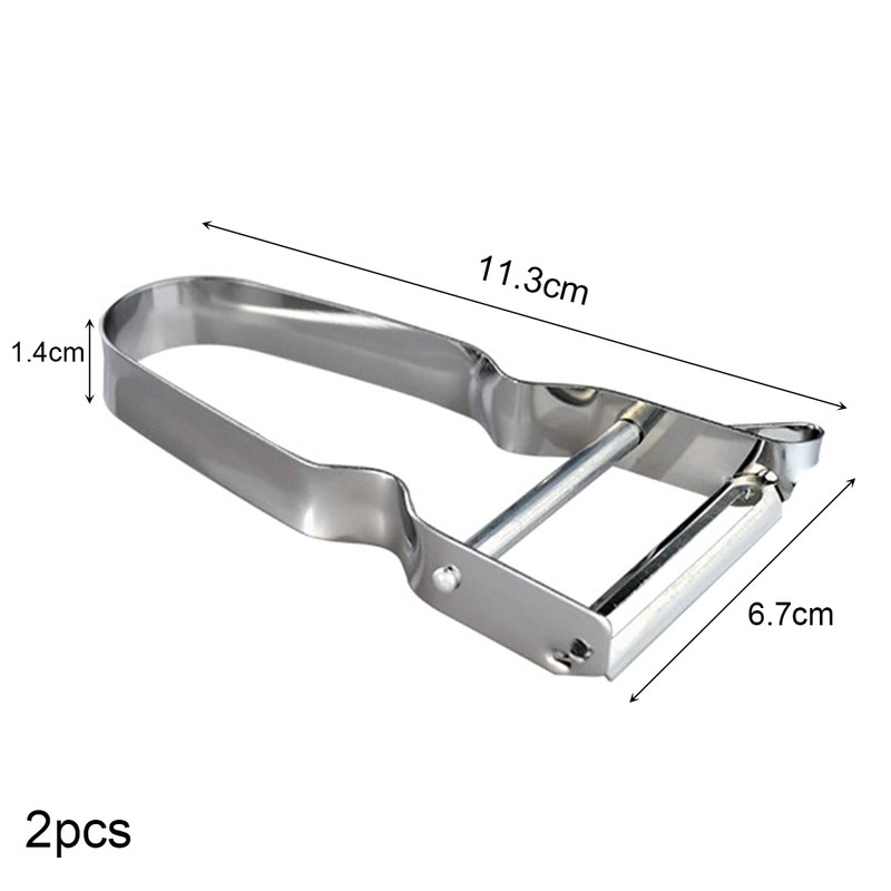 Jagowa 2PCS Potato Peelers Fruit Vegetable Peeler Stainless Steel Rotatable
