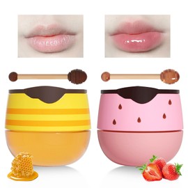 Lip Balm, Honey Lip Mask, Moisturising Lip Mask for Day & Night Lip Care, Prevention Exfoliation for Dry and Cracked Lips, Reduction of Lip Wrinkles