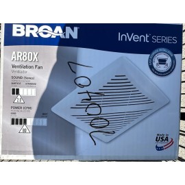 Broan InVent#8482 Series 2.0-Sones 80-CFM White Bathroom fan