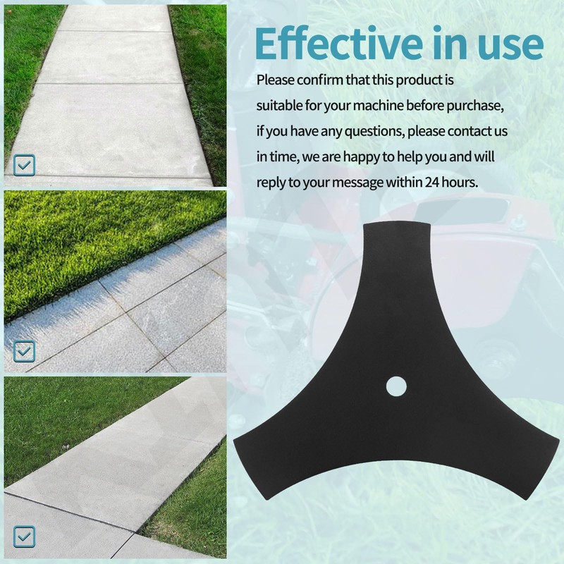 KINTLE (9"" X 1/2"" Center Hole) 3-Tip Edger Blade Replaces