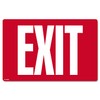 COSCO Glow-In-The-Dark Safety Sign, Exit, 12 X 8, Red