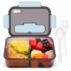 Yinlikede Fiambrera De Plástico Con Cubiertos 3 Compartimentos 1500ml