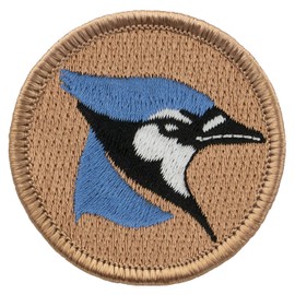 Blue Jay Patrol Patch - 2" Diameter Round Embroidered Patch (Iron-on)