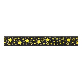 Wrapables Colorful Washi Masking Tape, Metallic Gold Stars