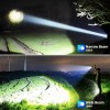 BERCOL Rechargeable Flashlight 900,000 Lumens Super Bright LED,5 Modes, IPX6