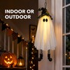 LED Light-Up Hanging Halloween Ghost Decorations – Spooky Floating Witch