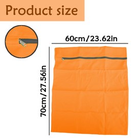 Thyonta Pet Laundry Bag - 60cm x 70cm Petwear Wash Bag for Pet's Blankets, Boots, Harness, Leads, Rug, Towels, Toys(Orange)