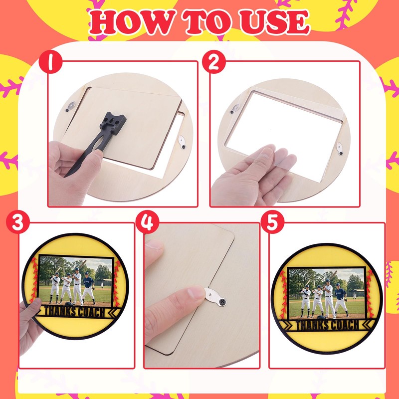 ZhowHoHo Softball 4 * 6 Frame Coach Gift from Team