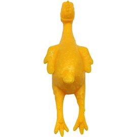 KAYNO 1Pc Yellow Easter Day Ornament Slingshot Chicken Flick Chicken Flying Chicken Fingers Stretchy Funny Rubber Chickens Party Activity Christmas for Children Gag Toys and Practical Jokes