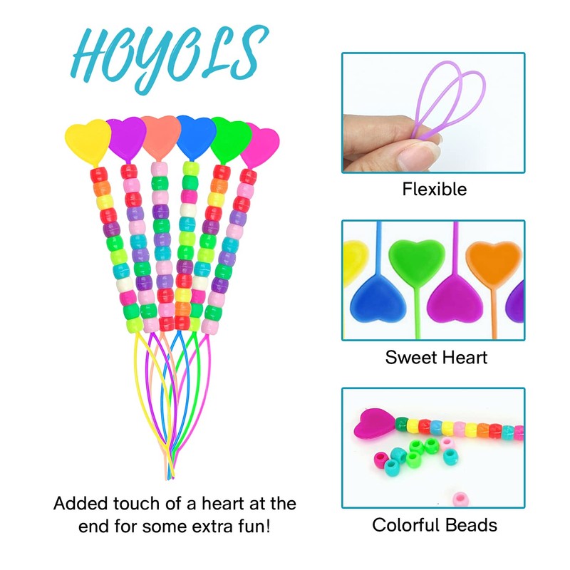 Hoyols Quick Beader for Loading Beads - Braid Stringer Ponytail