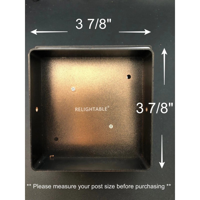 RELIGHTABLE 6 Plastic Copper Square Post Deck Fence Outdoor Garden