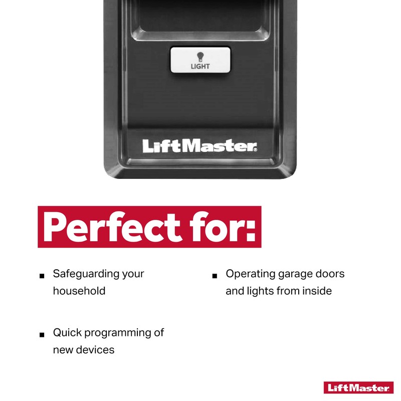 LiftMaster 882LMW - Only Works with Select LiftMaster Security+ 2.0