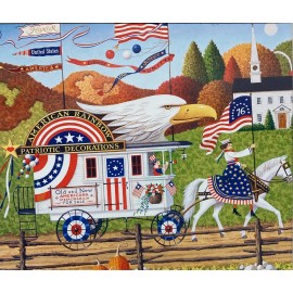 Charles Wysocki "So Proudly We Hail" New CUSTOM FRAMED Art Americana