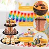 3 Tier Construction Theme Cupcake Stand Cardboard Dump Truck Dessert