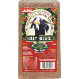 Evolved Habitats 94010 Billy Goat Mineral Supplement Treat Block - Berry Bush - 4 lbs.
