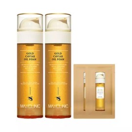 Maxclinic [하프클럽/맥스클리닉]맥스클리닉 오일 폼 클렌징 골드 캐비어 대용량 110g 2개 [맥스클리닉 오일 폼 골드 캐비어 110g 2개] [Half Club/Max Clinic] Max Clinic Oil Foam Cleansing Gold Caviar Large Size 110g x 2 [Max Clinic Oil Foam Gold Caviar 110g x 2]