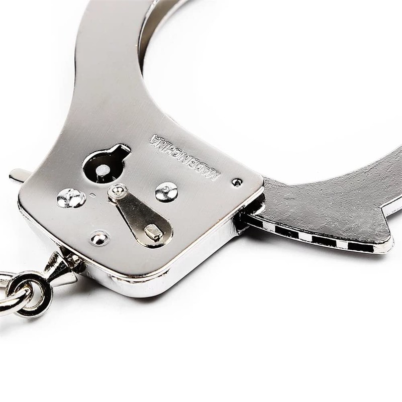 Metal Handcuffs with Key Professional Grade Handcuffs for Role Cosplay