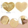 30 Pcs Iron on Patches for Clothes, AIFUDA Sequin Gold