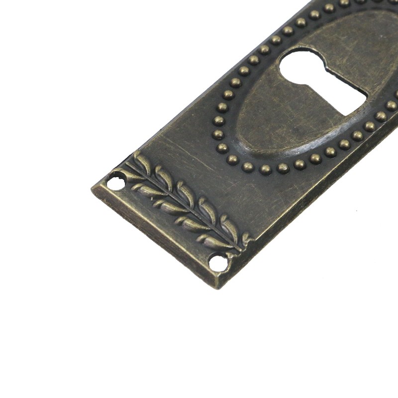 T Tulead Keyhole Cover Lock Escutcheon Plate Iron Rectangular Keyholes