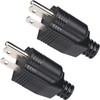 NEMA 5-15P Electrical Replacement Plugs， 125V 15A 2-Pole 3-Wire Grounding
