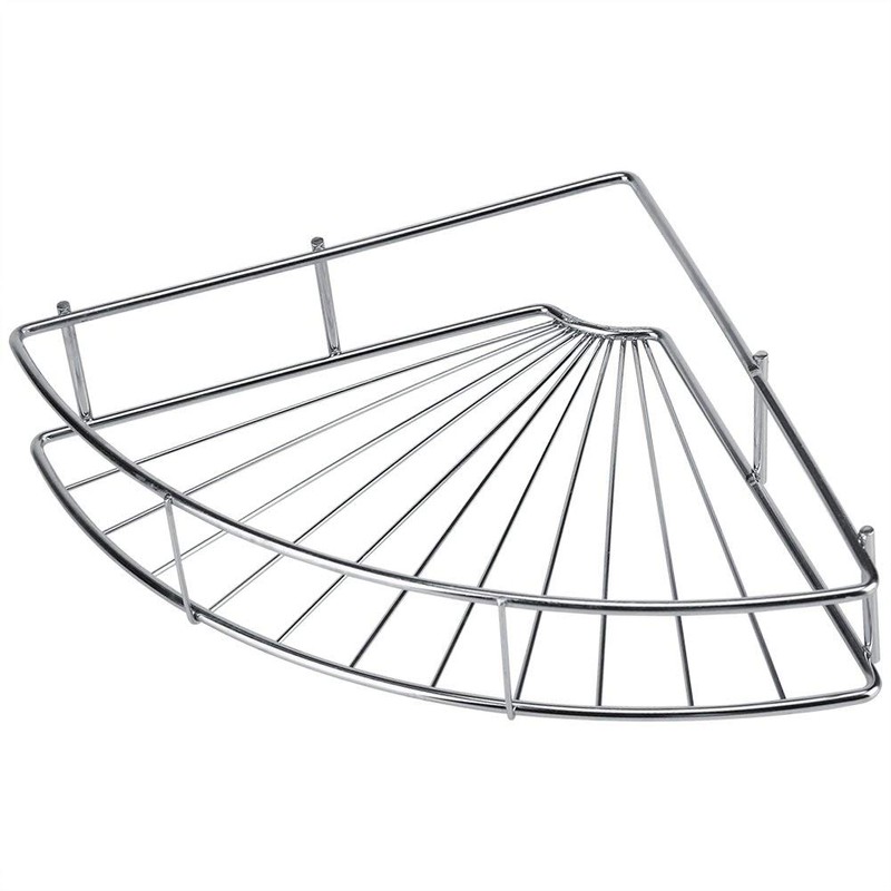 Beufee Corner Shower Caddy, 30 x 21 x 5cm Stainless