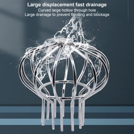 Cyrank Leaf Catcher Basket, Leaf Catcher for Keeping the Downpipe Leaf Catcher Sieve Protects Against Blockages Leaf Catcher Grid Downpipe Grid Leaf Gutter Screen Rain Pipe Protection Gutter