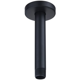 RP61058-BL Replacement for 6 inches Anti-leakage Ceiling Wall Mounted Shower Arm and Flanged for American Standard, Matte Black