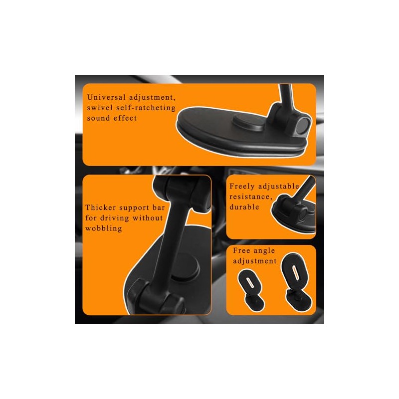 Dickno - Soporte magnético para teléfono de coche, 360 grados