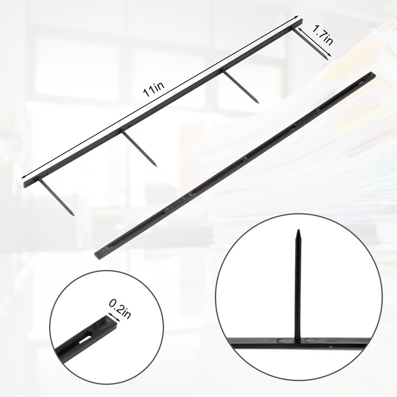 Kcgani 100 Packs Binding Spines, Reclosable 11'' Long 1.7" Depth
