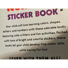 Learning NUMBERS Sticker Book - Pre-K/K - Over 80+ Stickers