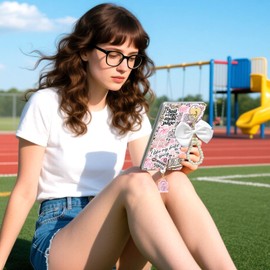 ANKUAITIAN Kindle Paperwhite Case Insert Cards Set, 6 Book-Themed Designs with Pearl Keychain and USB-C Dust Plugs, for 11th/12th Generation, 6.8 x 4.8 inches (Style-B)