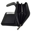 Lorenz Ladies Zip Around Purse Black