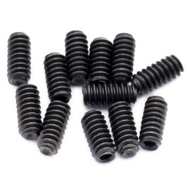 MonsterBolts - #4-40 x 1/4" & 5/16" Guitar Saddle Bridge Height Adjustment Screws for US/Inch, Black, 12 Pack