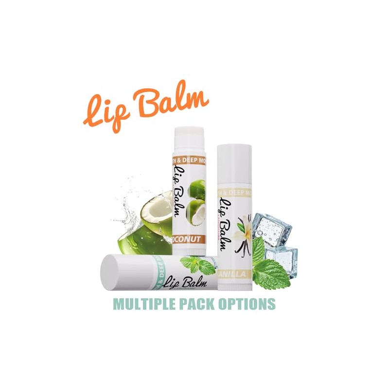 Lip Balm, Flavored Moisturizing Lip Balm Variety Pack, 12 Flavors: