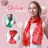 Basic Sense Christmas Scarf Silky Satin Neck Scarves, Snowflake -