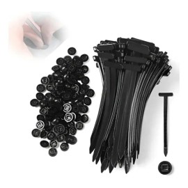 50pcs Cinchos Para Tolvas,nylon Universal Cable Tie Buckle                                                                                            
